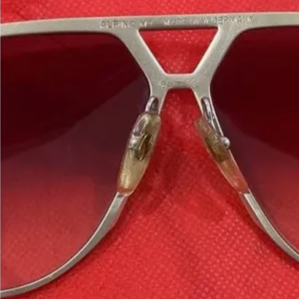 Silver Aviator Sunglasses Alphina designer